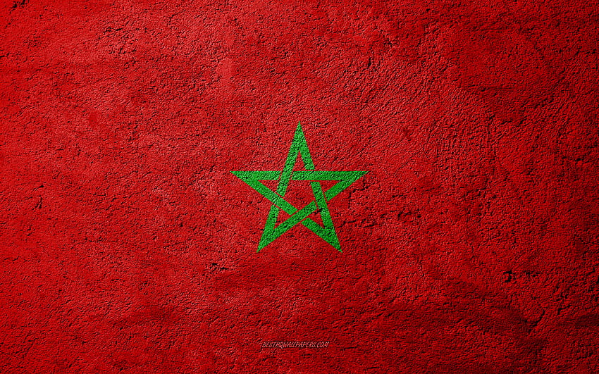 Bandeira de Marrocos, Bandeira de Marrocos papel de parede HD