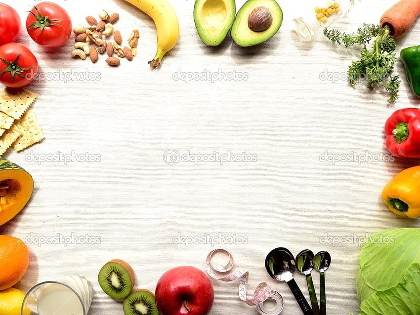 Gesunder Lebensmittelhintergrund ist cool, gesund sein HD-Hintergrundbild