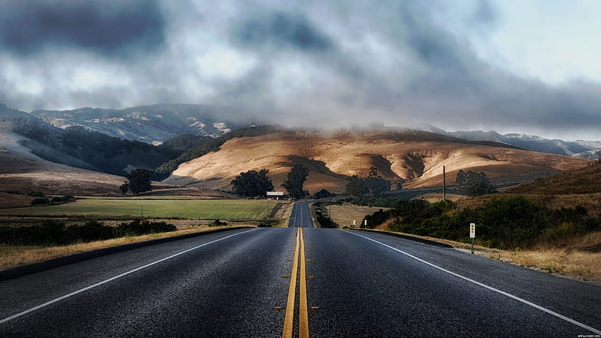 Empty Road HD wallpaper