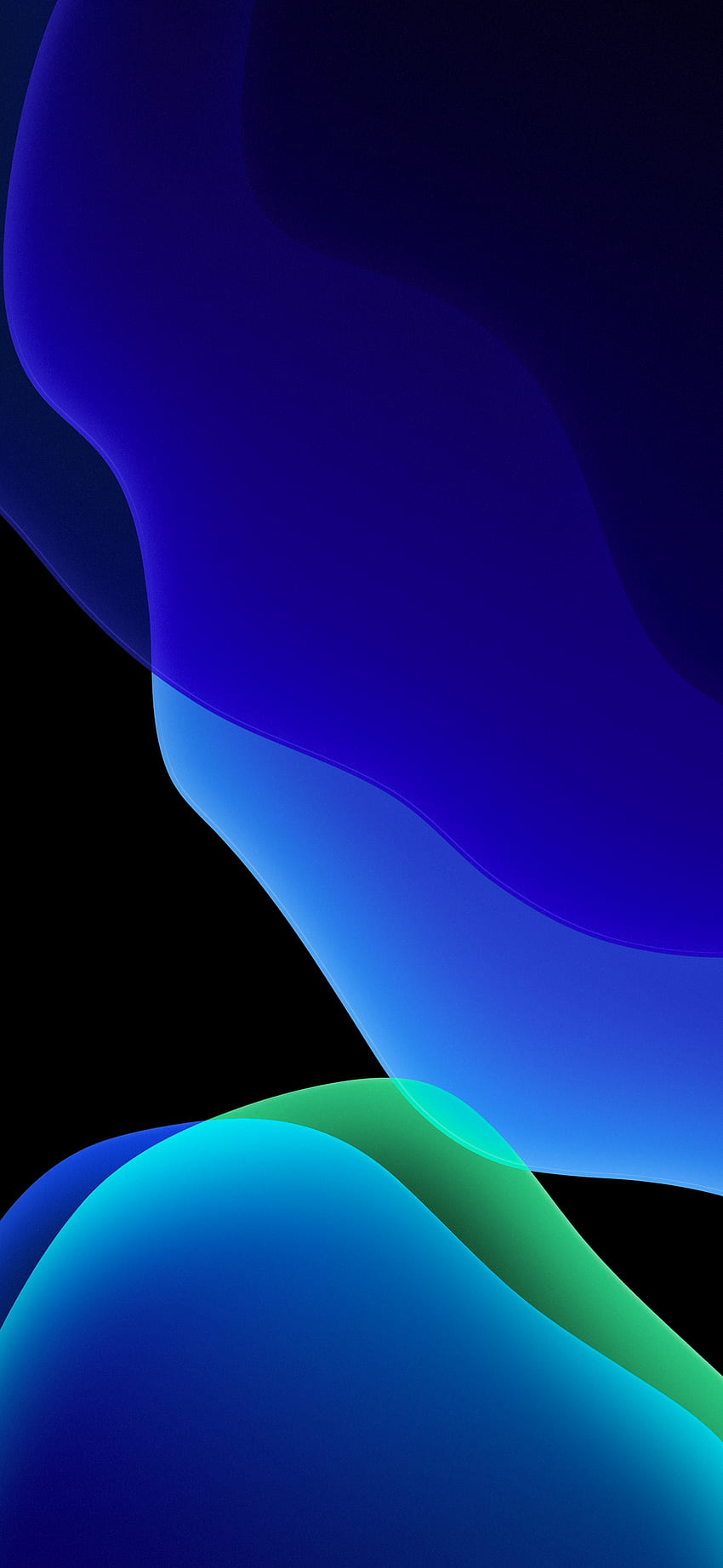 iOS 13 Official Stock (Ultra ) – Blue Dark, Iphone 13 Dark HD phone wallpaper