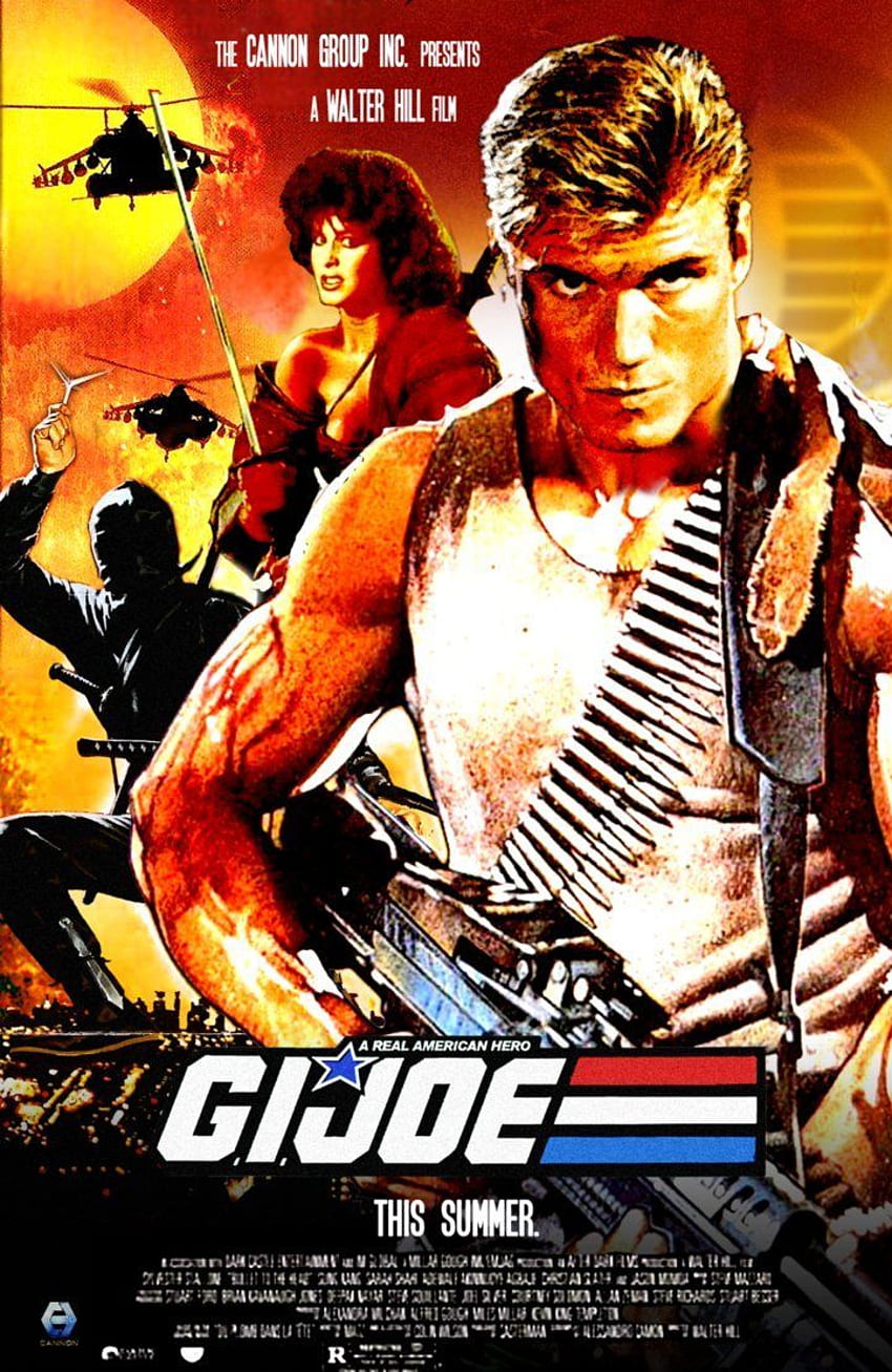 G.I.Joe: โปสเตอร์หนัง Retro 80 โดย, 80s Action Movie วอลล์เปเปอร์โทรศัพท์ HD