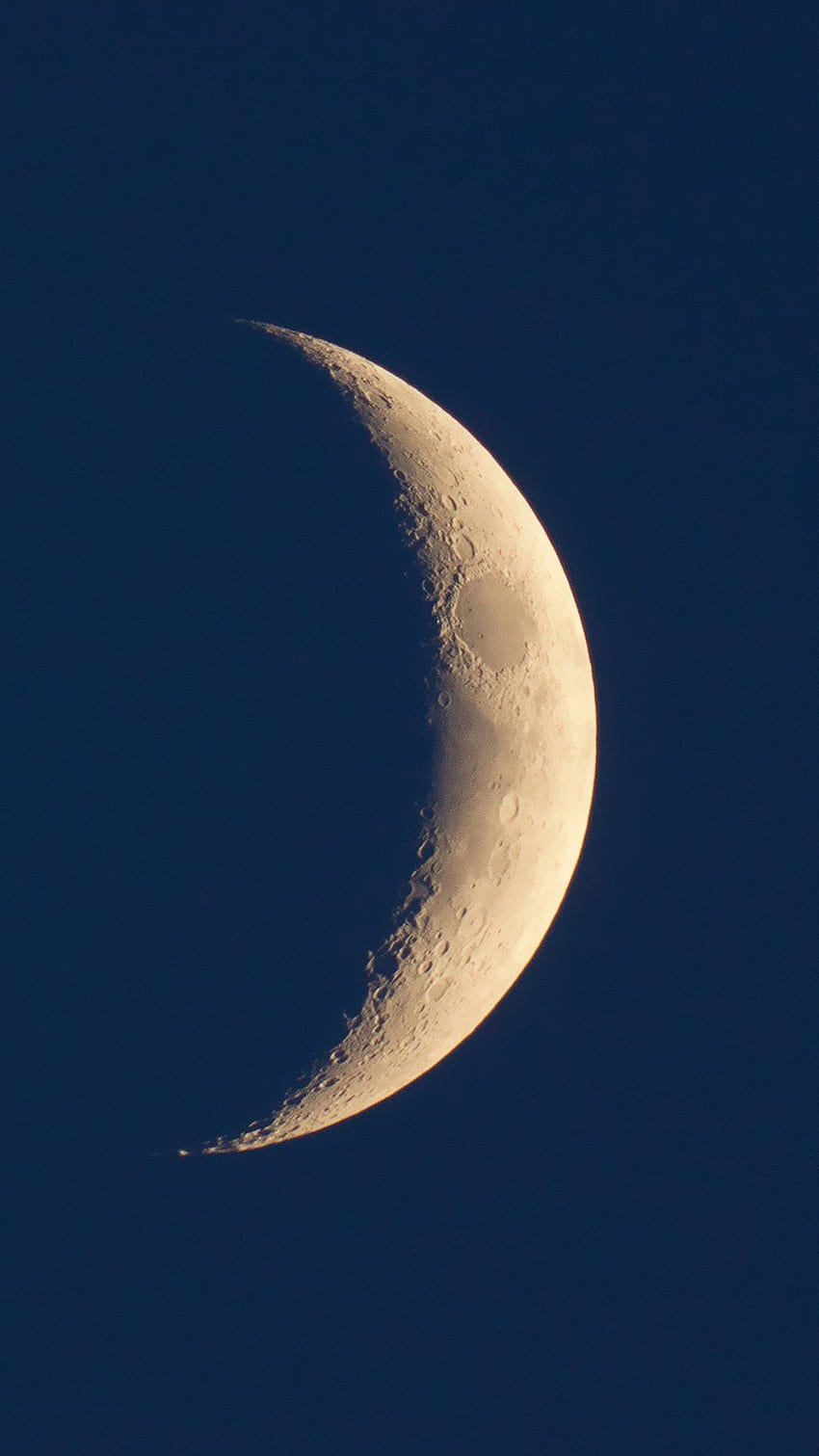 Simple Minimal Crescent Moon Space Night Sky iPhone 8 HD phone wallpaper