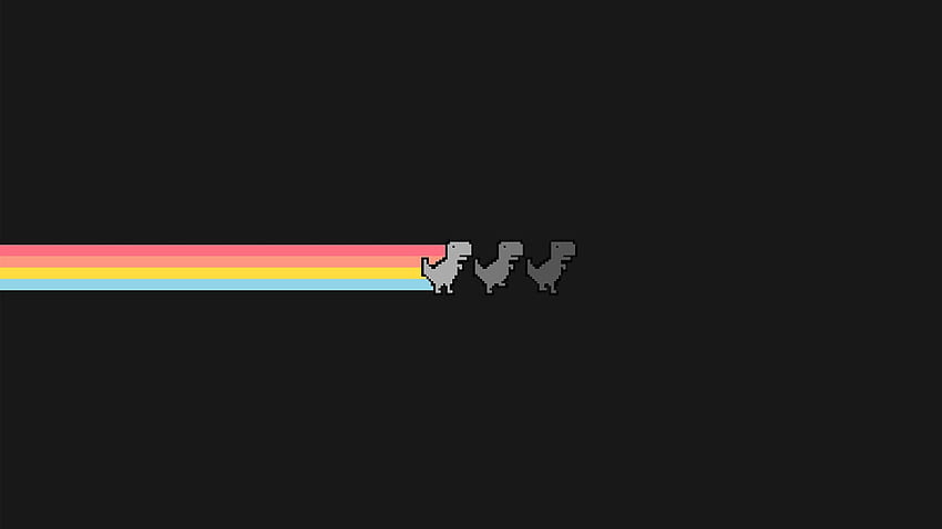 Dragon With Colorful Lines In Dull Black Background Black Aesthetic HD wallpaper