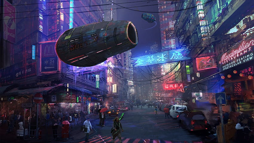 Cars, Auto, Street, Neon, Future. Cyberpunk city, Cyberpunk, Cyberpunk aesthetic HD wallpaper