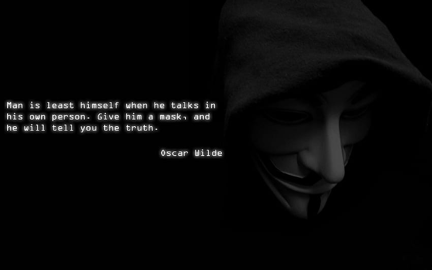 Kutipan Peretas Anonim. KutipanGram Wallpaper HD