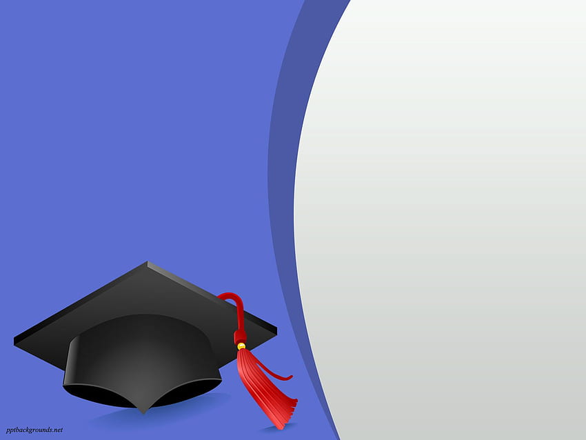 Schulabschluss-Hintergrund für PowerPoint - ung PPT, blaue Schule HD-Hintergrundbild