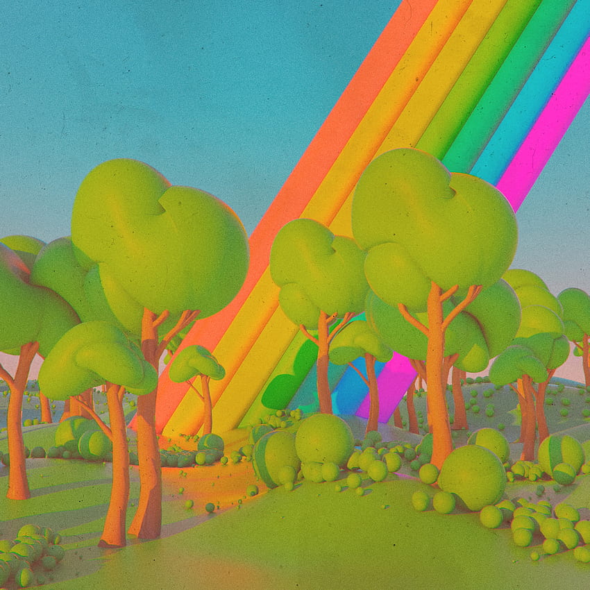 木, アート, 虹, その他, その他, 色とりどり, カラフル, 虹色, 想像力 HD電話の壁紙