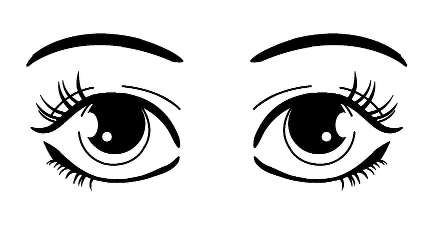 Kreskówka oko, obiekty clipart, obiekty clipart, oczy anime Tapeta HD