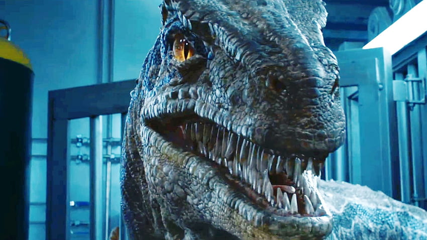 Jurassic World: Upadłe królestwo 2018, Jurassic World niebieski Tapeta HD