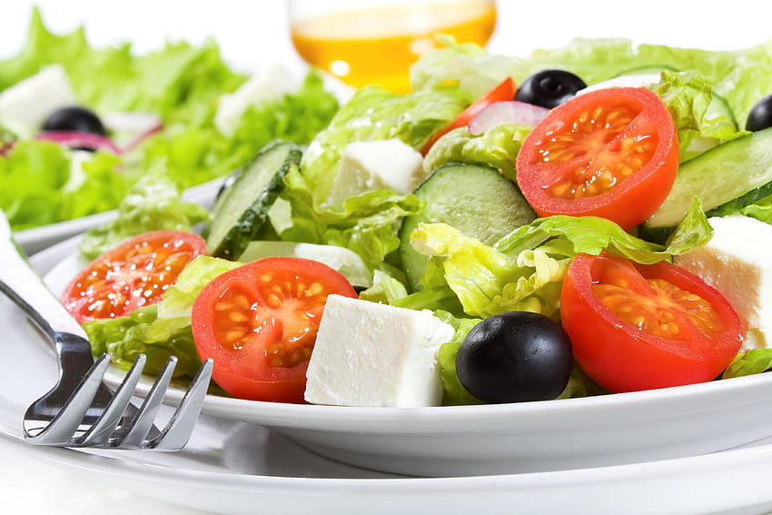 Salad and Background, Fresh Salad HD wallpaper