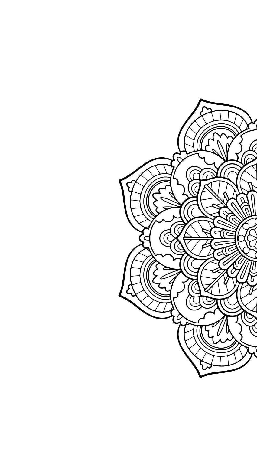 Mandalas, einfaches abstraktes Mandala HD-Handy-Hintergrundbild