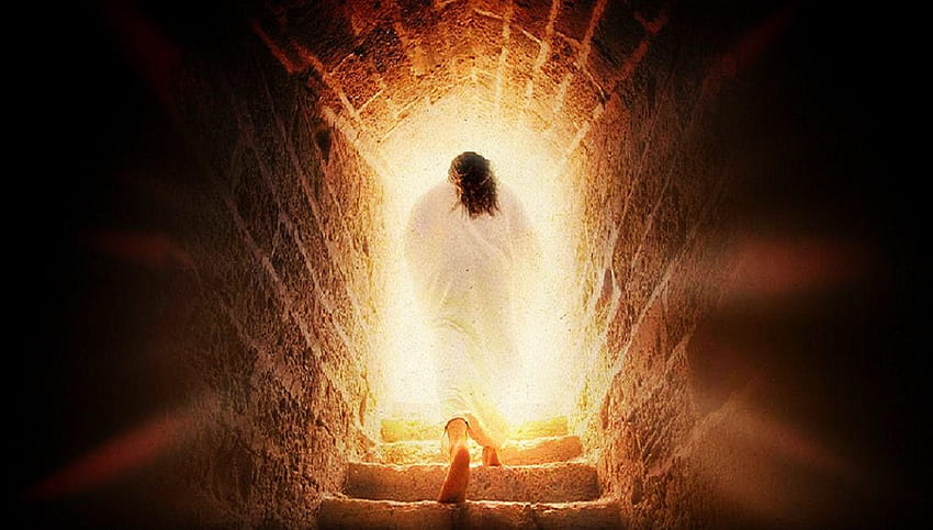 Auferstehung Ostern, Jesus leeres Grab HD-Hintergrundbild