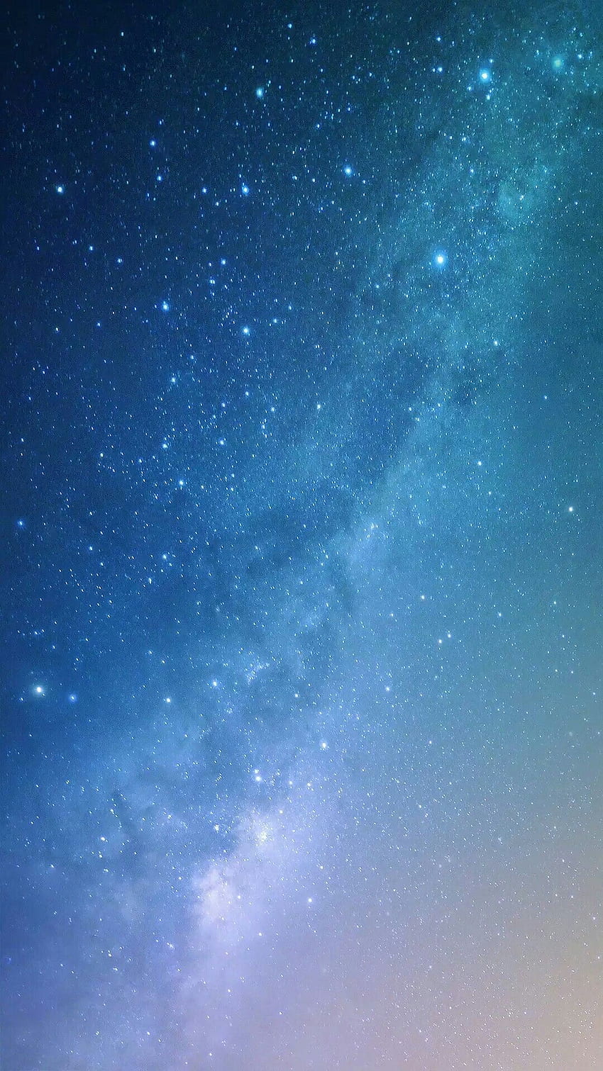 Galaktyka Wszechświat Droga Mleczna Niebo Błękitne tło gwiazdy Tapeta na telefon HD
