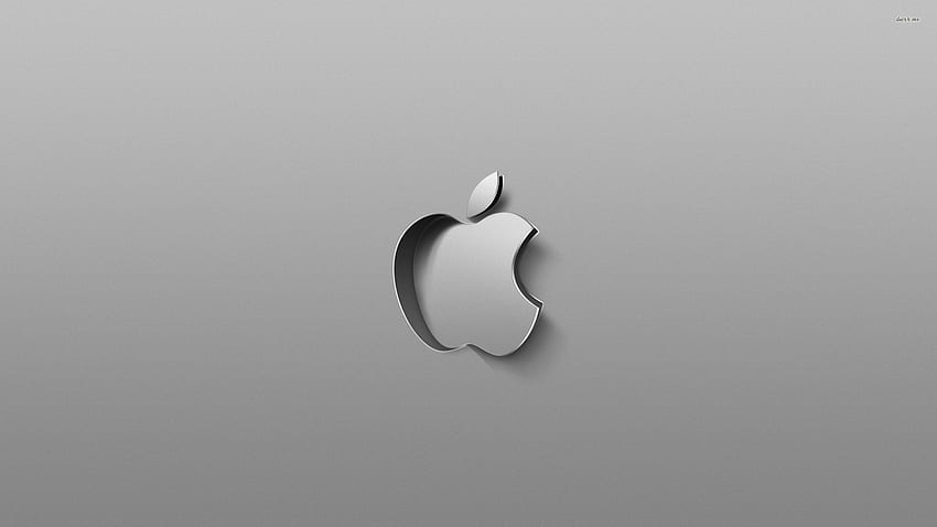 그레이 애플 로고 - 컴퓨터, 애플 로고 맥북 HD 월페이퍼