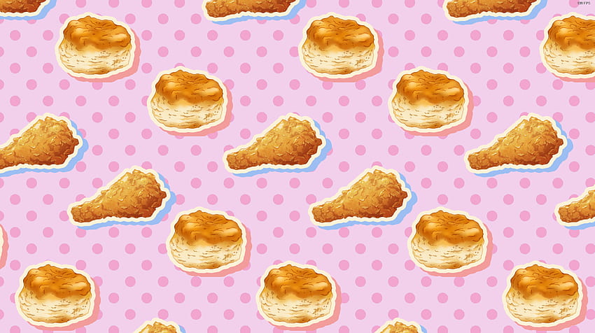 Chicken And Biscuits From I Love You, Colonel Sanders! KFC Made Dating Sim. : R , KFC Chicken HD wallpaper
