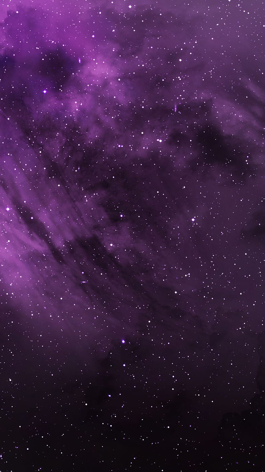 Nubes moradas, cosmos, estrellas, espacio. Teléfono espacial, Galaxia púrpura, Iphone púrpura, Móvil púrpura fondo de pantalla del teléfono