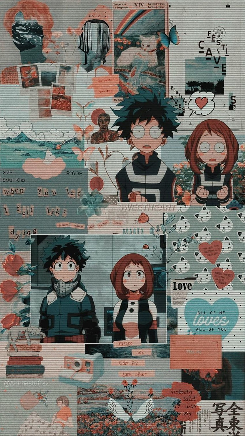 My hero Academia, Cute Retro Anime Aesthetic HD phone wallpaper