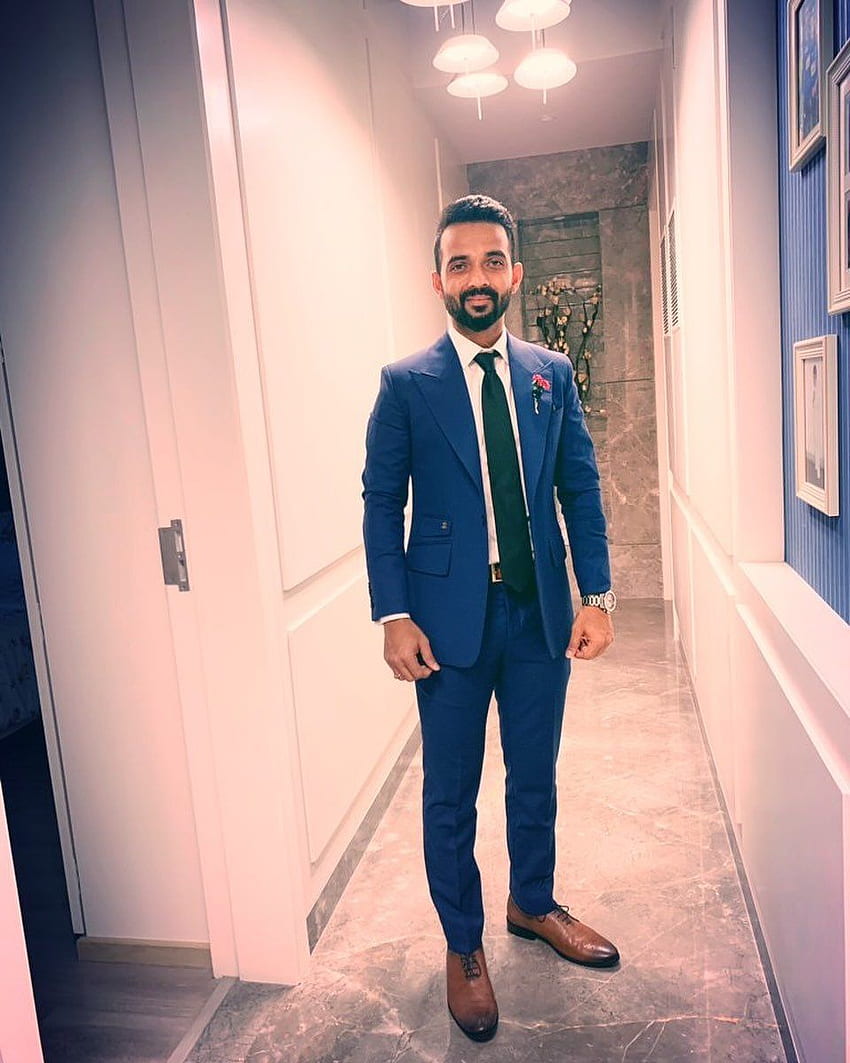 Had a nice evening at the event yesterday. Thanks to for the classy outfit. Classy outfits, Tops, Business card mock up, Ajinkya Rahane HD phone wallpaper