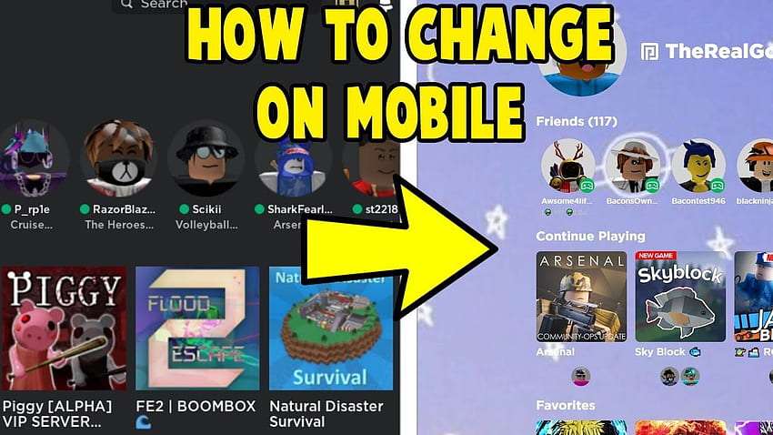 Cómo cambiar tu de Roblox en dispositivos móviles, Roblox Black fondo de pantalla