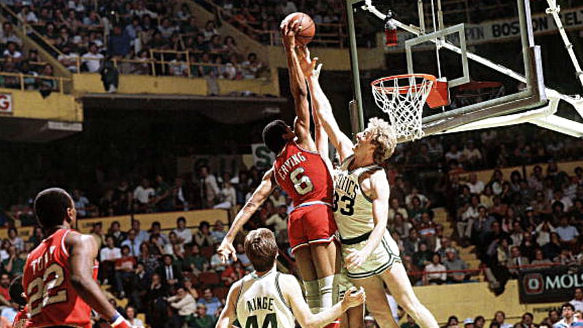 76ers는 경기 전에 Celtics 경쟁에 대한 역사 교훈을 얻습니다. Julius Erving HD 월페이퍼