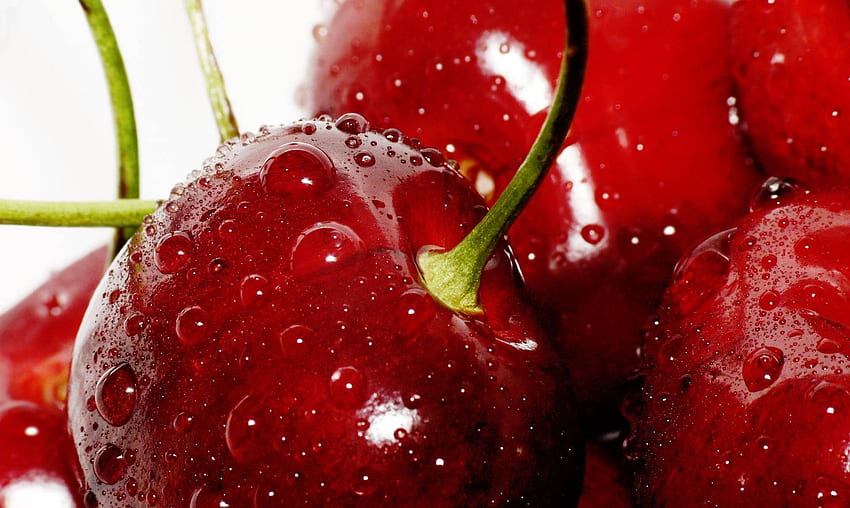 Sweet Cherries, sweet, nature, cherry, red HD wallpaper