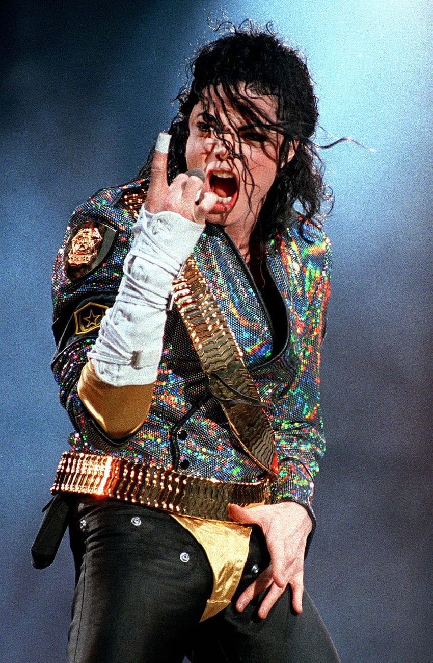 マイケル・ジャクソンがチャートの優位性を高め、マイケル・ジャクソン・バッド・ツアー HD電話の壁紙
