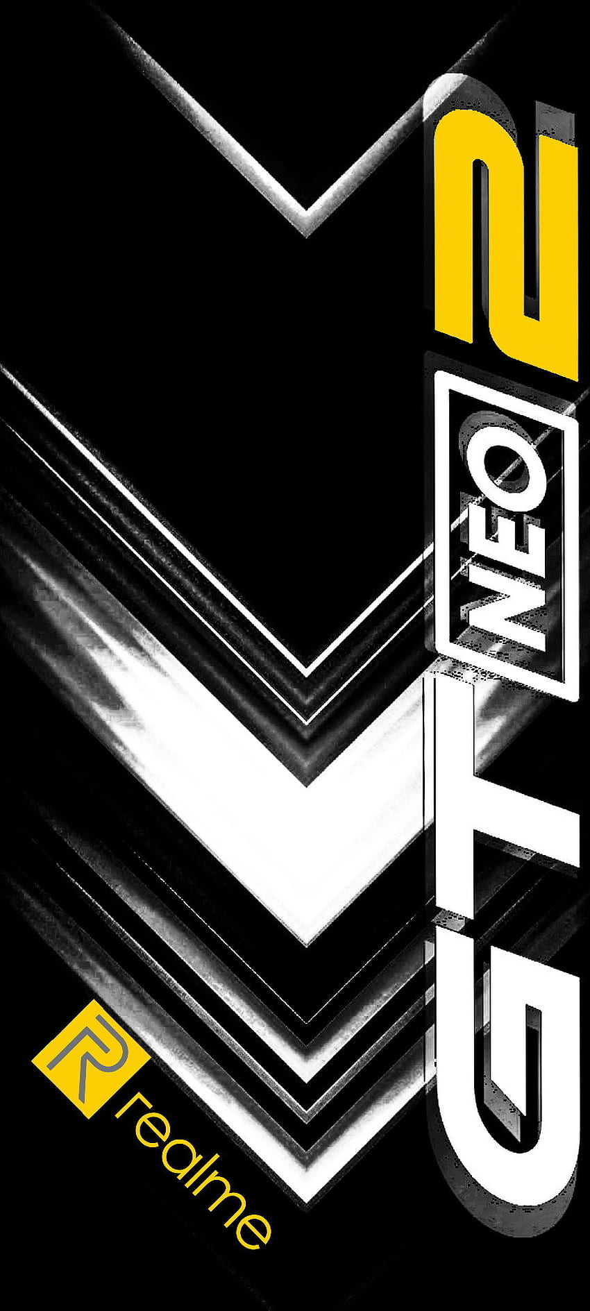 Realme GT 2 neo, xiaomi, pantalla, samsung, amarillo, gt2, logo, fondos, iphone HD phone wallpaper