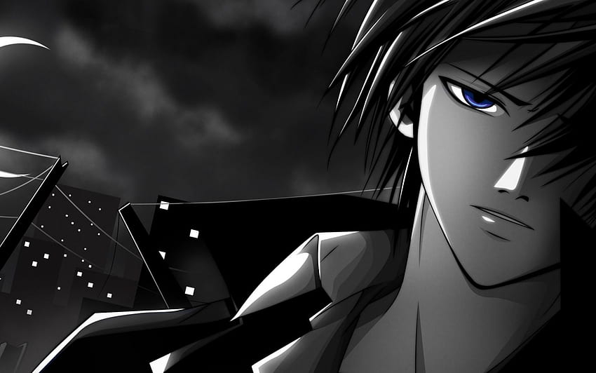 Anime-Junge, cooler dunkler Anime-Junge HD-Hintergrundbild