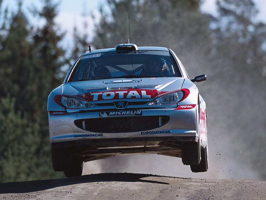 Peugeot 206 WRC '1999–2003 . Background HD wallpaper