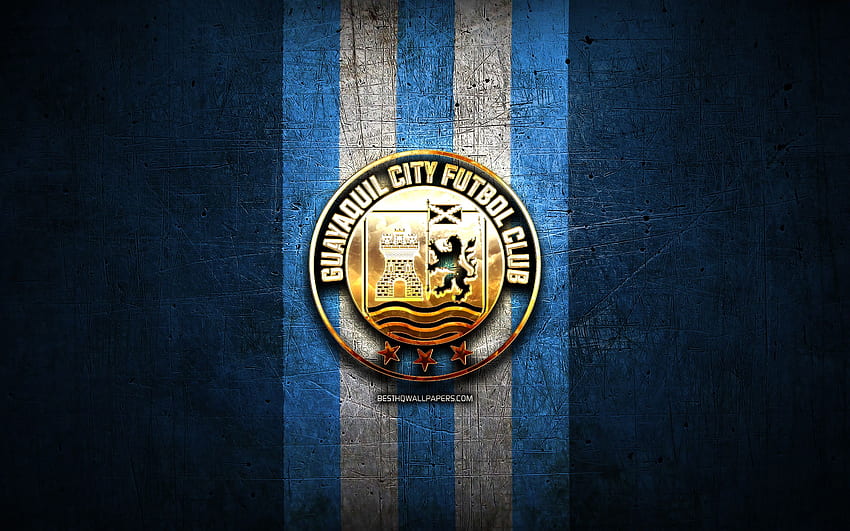 Guayaquil City FC, golden logo, Ecuadorian HD wallpaper