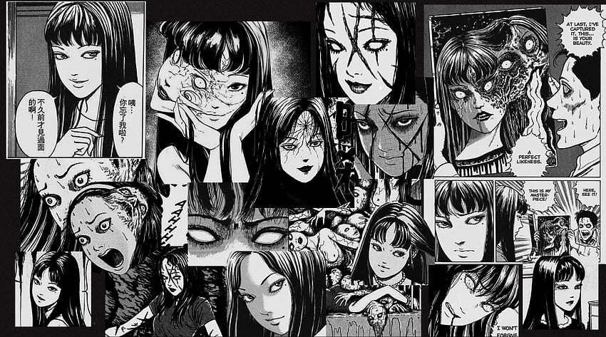 Wyszukiwanie typu horror-manga, ale nie wiem, jakich wyszukiwanych haseł użyć: R engine, Junji Ito Manga Tapeta HD