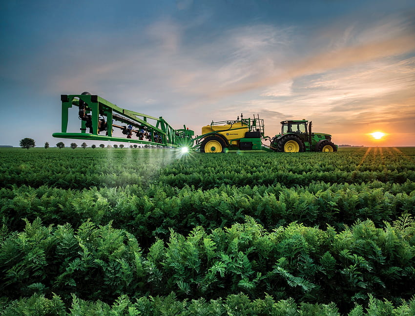 John Deere Tractor Farm Industrial Farming 1jdeere - Farming Background - -, Cool Farming HD-Hintergrundbild