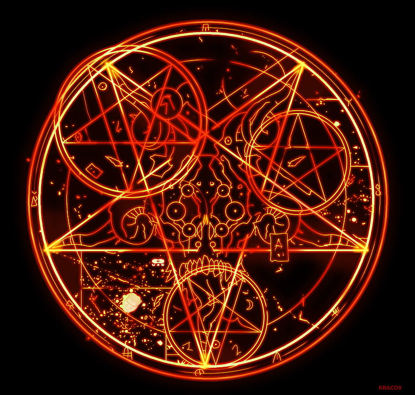 ... Doom 3 Pentagram by Kracov HD wallpaper
