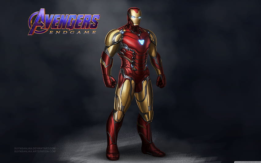 Avengers Endgame Iron Man Mark 85 Ultra Background HD wallpaper