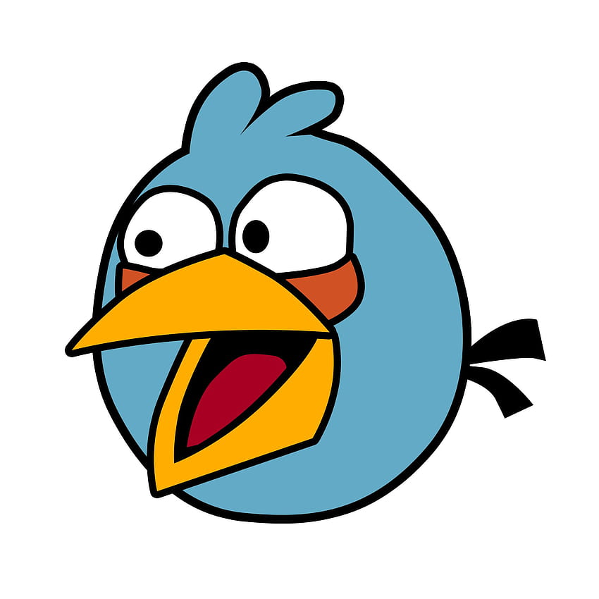 怒っている鳥の青い鳥漫画にパソコン用の背景 HD電話の壁紙
