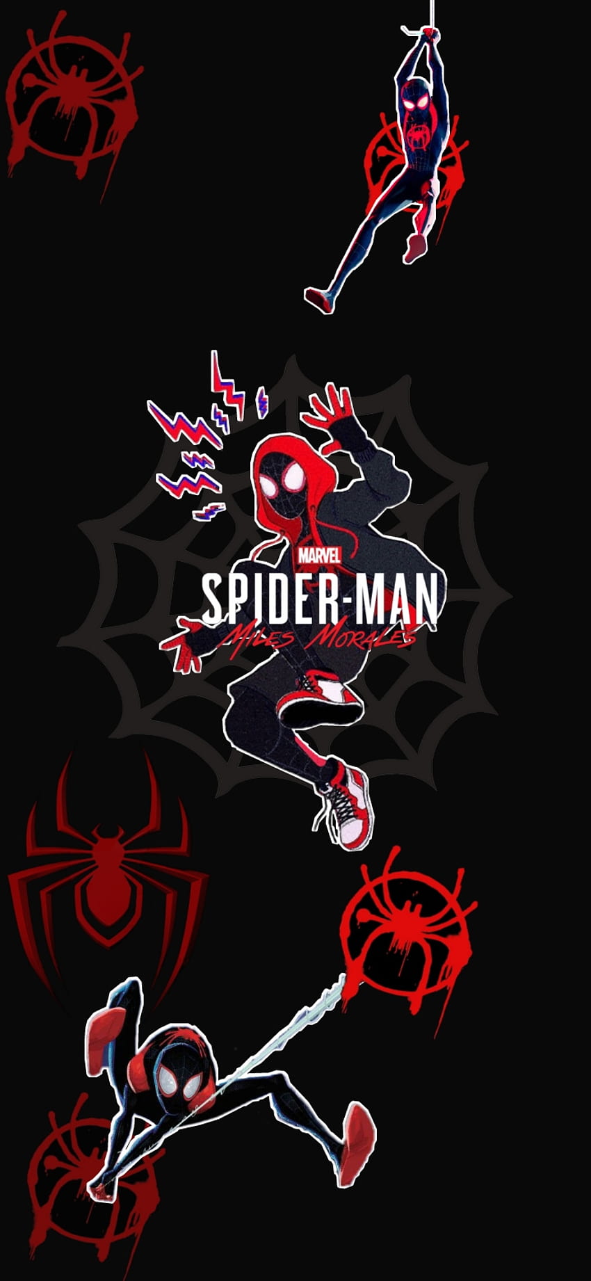 Spider-man Miles moral, spiderman pas de retour à la maison, hombre araña spiderman Fond d'écran de téléphone HD