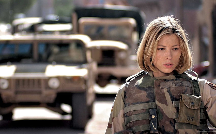 Jessica Biel Mundur wojskowy dla Samsunga, wojskowy dla kobiet Tapeta HD