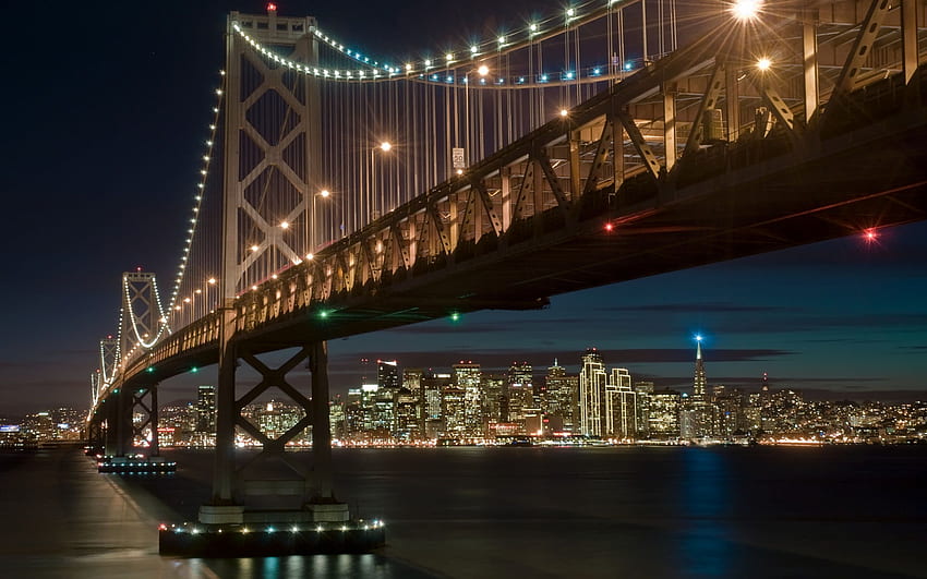 Nosso logotipo e o que nos separa do resto é a bela Bay Bridge!!. Bay bridge, Ponte, Lugares bonitos, Cidade de SF papel de parede HD