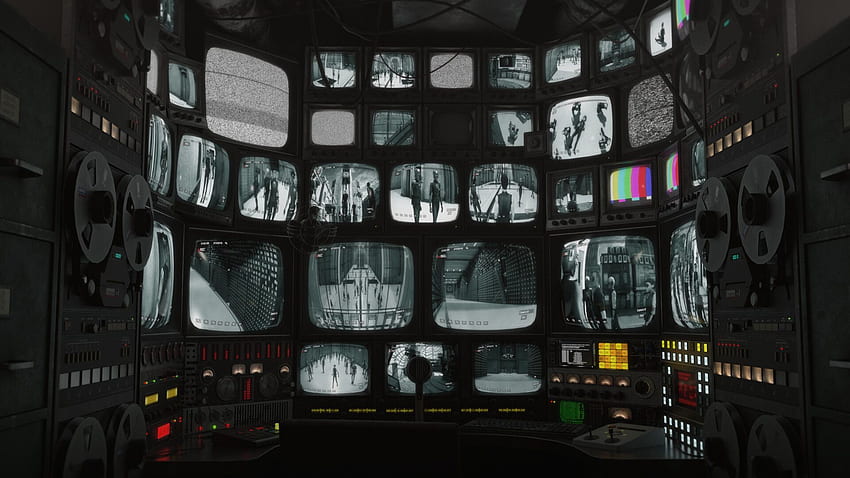 ArtStation - Surveillance Control Room, Geoffrey Vaudou HD wallpaper