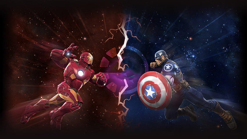 Collection - Iron Man - Captain America Iron Man - & Background HD wallpaper