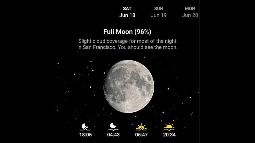 The best moon phase apps and moon calendar apps for Android, Moon Cycle HD wallpaper