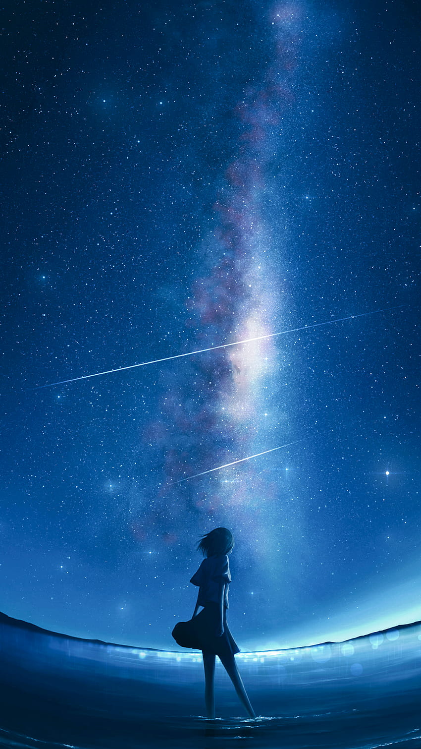 Anime starry sky HD wallpapers | Pxfuel