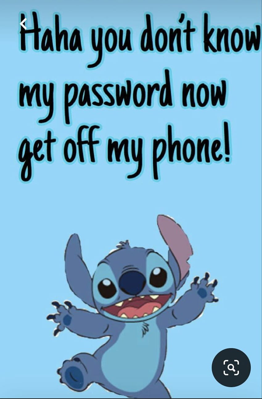 Cute stitch. iPhone quotes funny, Funny phone , Funny iphone , Funny Get  Off My Phone HD phone wallpaper | Pxfuel