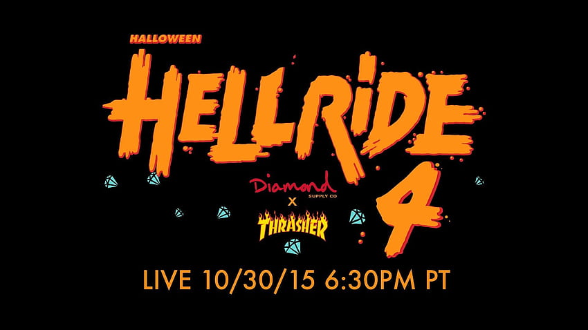 Diamond Supply Co. x Thrasher Halloween Hellride 4 | LIVE Skateboarding HD wallpaper