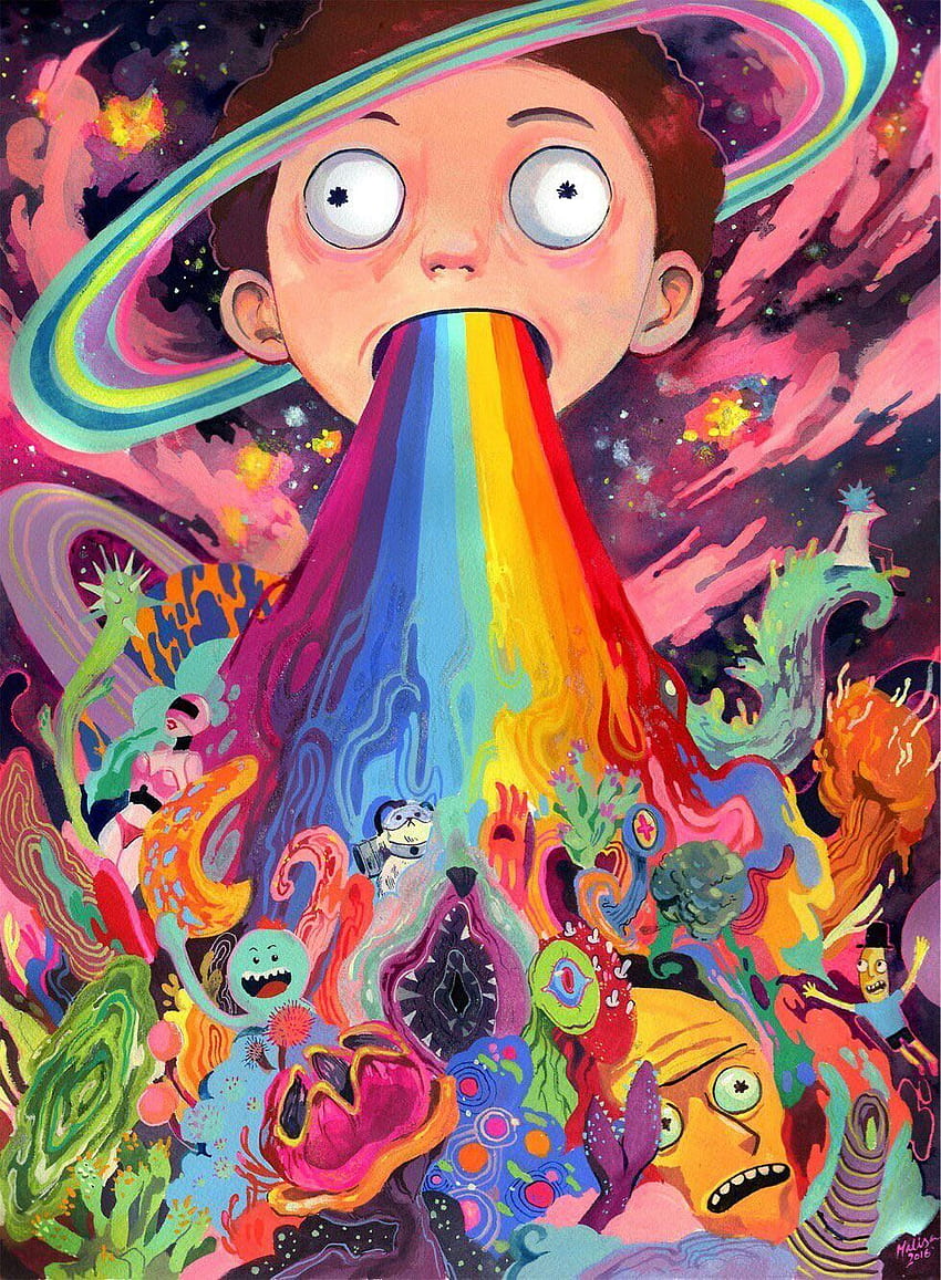 Annie Haddlesey on Bad Trip. Rick, morty, Trippy, Justin roiland, Rick and Morty Psychedelic HD phone wallpaper