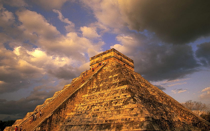 Ruines mayas antiques, primitives, mayas, anciennes, construction Fond d'écran HD