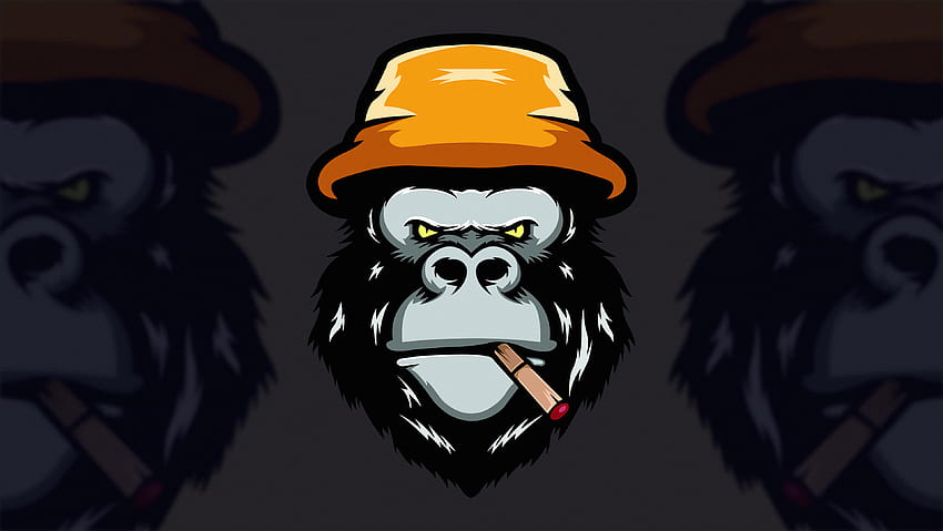 Angry Gorilla Minimal , Artist, , , Background, and , Gorilla Art HD wallpaper