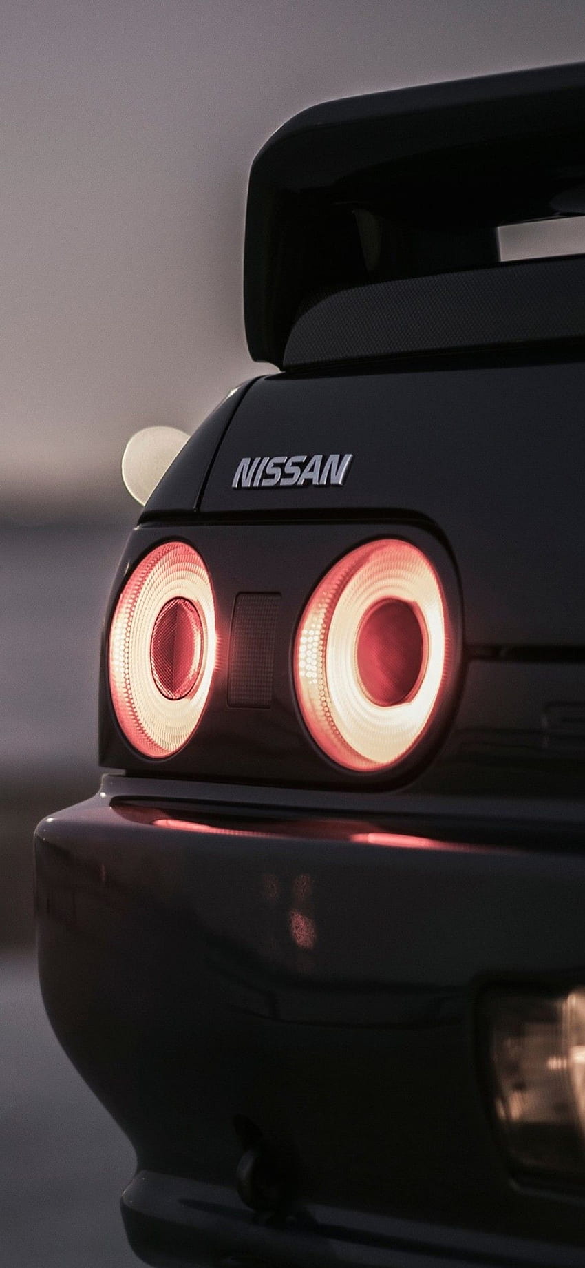 Nissan Skyline R32 Задни светлини iPhone XS, iPhone 10 HD тапет за телефон