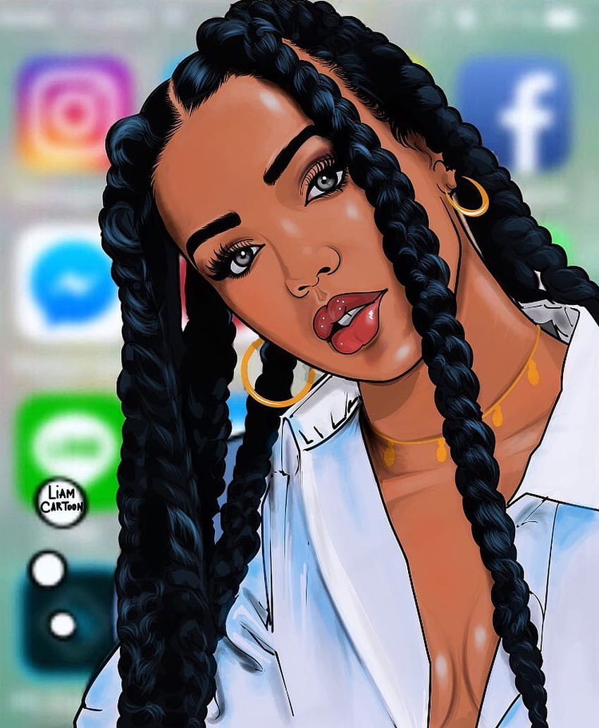 Beginnen Sie Ihre natürliche Haarreise!. Magische Kunst des schwarzen Mädchens, Kunst des schwarzen Mädchens, Zeichnungen von schwarzen Mädchen, afroamerikanische Frau HD-Handy-Hintergrundbild