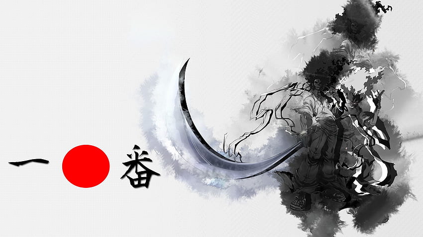 Samurai Jepang, Samurai Hitam dan Putih Wallpaper HD